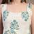 Off-white floral printed cotton stitched a-line kurta set with pyjama for women