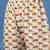 White printed cotton peter pan collar co-ord night suit for women