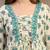 Off-white floral printed cotton flared top for women