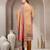 Yellow floral printed cotton stitched straight kurta set with pyjama for women