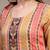 Yellow floral printed cotton stitched straight kurta set with pyjama for women