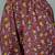 Brown printed cotton peter pan collar co-ord night suit for women