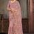 Lavender sequin zari embroidered work net saree with unstitch blouse piece