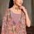 Lavender sequin zari embroidered work net saree with unstitch blouse piece