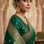 gold-plated antique matte chandbali kashmiri earrings with green stones