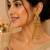 gold-plated antique matte chandbali kashmiri earrings with red stones