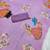 Lavender colour weightless digital print saree with unstitched blouse