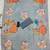 Blue colour weightless digital print saree with unstitched blouse