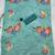 Sea green colour weightless digital print saree with unstitched blouse