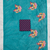 Teal colour weightless digital print saree with unstitched blouse