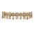 White agate stone necklace set with earrings and maang tikka (gold plated)