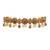 Maroon, green, and lct agate stone necklace set with earrings and maang tikka (gold plated)