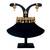 Lct agate stone necklace set with earrings and maang tikka (gold plated)