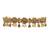 Lct agate stone necklace set with earrings and maang tikka (gold plated)