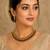 Maroon, green, and lct agate stone necklace set with earrings and maang tikka (gold plated)