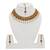 Lct agate stone necklace set with earrings and maang tikka (gold plated)
