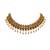 Lct agate stone necklace set with earrings and maang tikka (gold plated)