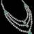 Pista color necklace set with earrings & maang tikka | agate stone | rhodium plated