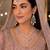 Baby pink color necklace set with earrings & maang tikka | agate stone | rhodium plated