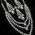Baby pink color necklace set with earrings & maang tikka | agate stone | rhodium plated