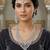 White color necklace set with earrings & maang tikka | agate stone | rhodium plated