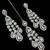 White color necklace set with earrings & maang tikka | agate stone | rhodium plated