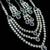 Blue color necklace set with earrings & maang tikka | agate stone | rhodium plated