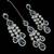 Blue color necklace set with earrings & maang tikka | agate stone | rhodium plated