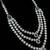 Blue color necklace set with earrings & maang tikka | agate stone | rhodium plated
