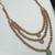 Pink & pista color necklace set with earrings and maang tikka – agate stone, antique gold plating