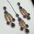 Blue color necklace set with earrings and maang tikka – agate stone, antique gold plating