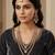 Champagne color necklace set with earrings and maang tikka – agate stone, antique gold plating