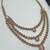 Baby pink color necklace set with earrings and maang tikka – agate stone, antique gold plating