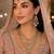 Pista color necklace set with earrings and maang tikka – agate stone, antique gold plating