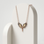 925 Sterling Silver Rose Gold Plated Angel Wings Pendant Necklace with Black Cubic Zirconia