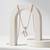 925 Sterling Silver Rose Gold Plated Mermaid Pendant Necklace with Cubic Zirconia