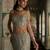 Champagne Gold Embroidered Tissue Mermaid Lehenga Set