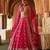 Fuchsia Pink Embroidered Cupro Silk Lehenga Set