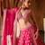 Fuchsia Pink Embroidered Cupro Silk Lehenga Set