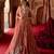 Rust Metallic Orange Embroidered Tissue Lehenga Set