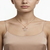 925 Sterling Silver Rose Gold Plated Angel Pendant Necklace with Cubic Zirconia