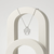 925 Sterling Silver Angel Pendant Necklace with Cubic Zirconia