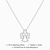 925 Sterling Silver Angel Pendant Necklace with Cubic Zirconia