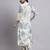 Women cream printed rayon kurta pant set