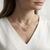 925 Sterling Silver Rose Gold Plated Fairy Butterfly Necklace with Cubic Zirconia Accents