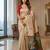 Cream ready to wear kalamkari silk saree