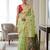 Pastel green readymade kalamkari silk saree