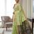 Pastel green readymade kalamkari silk saree