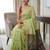 Pastel green readymade kalamkari silk saree