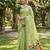 Pistachio green instant wear linen cotton saree